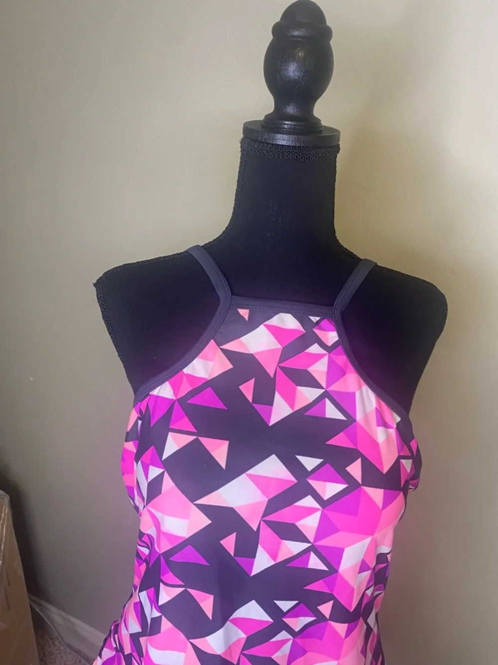 Go Gossip Triangle Print Swim Top - Picture 5 of 5